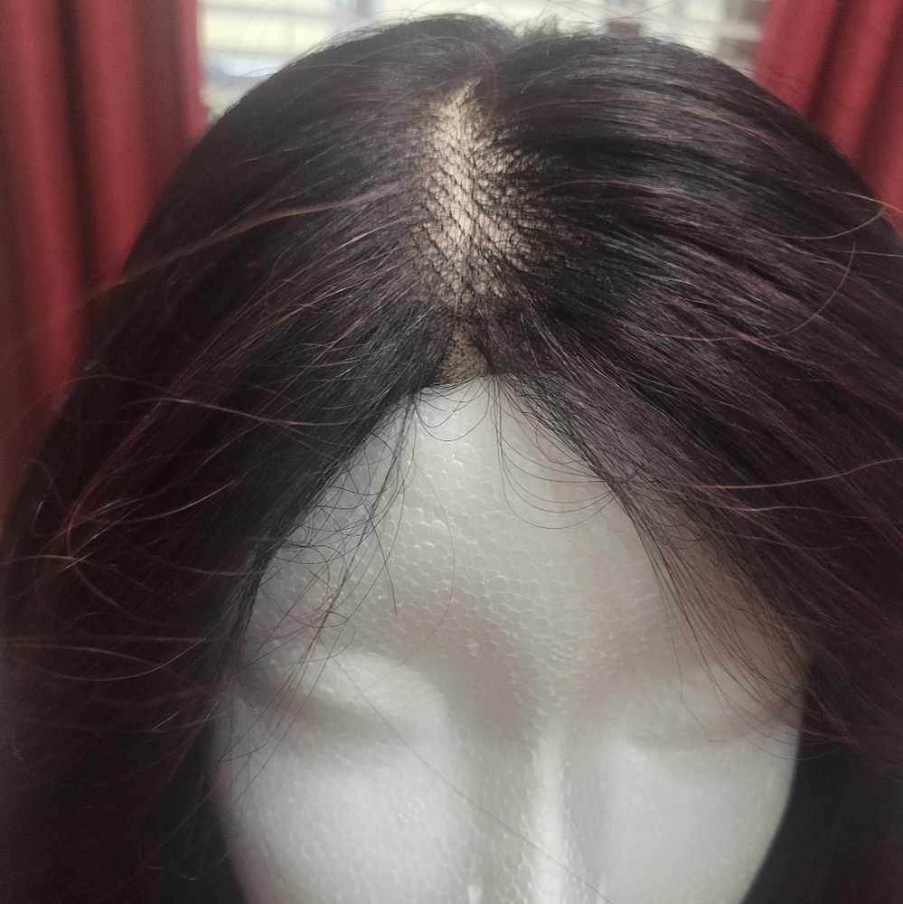 Lace Front Burgandy Red Synthetic Wig